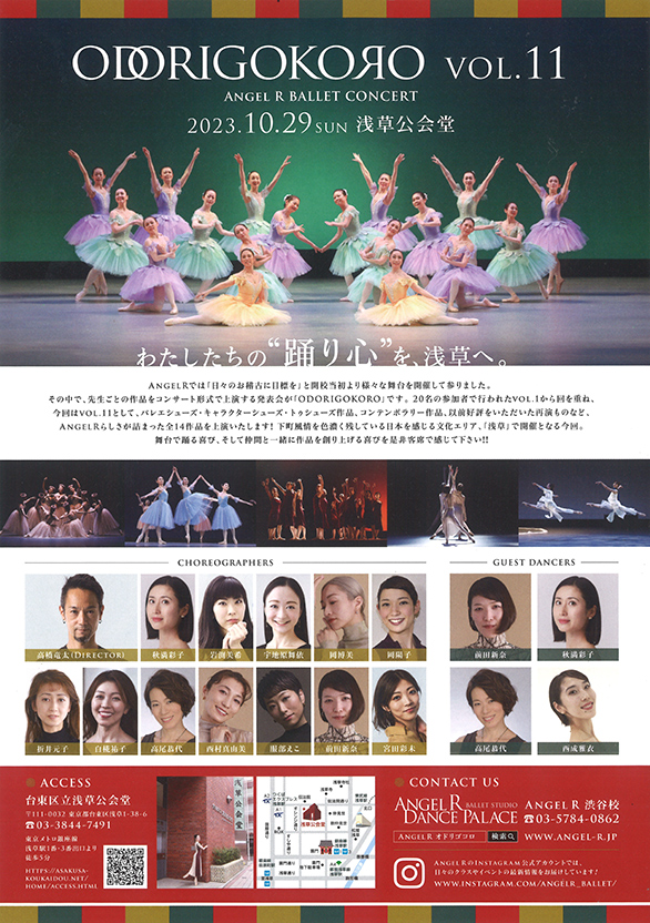 「ODORIGOKORO vol.11」のチラシ 裏