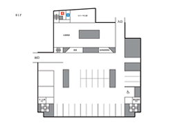 浅草公会堂フロア図（B1～5F）